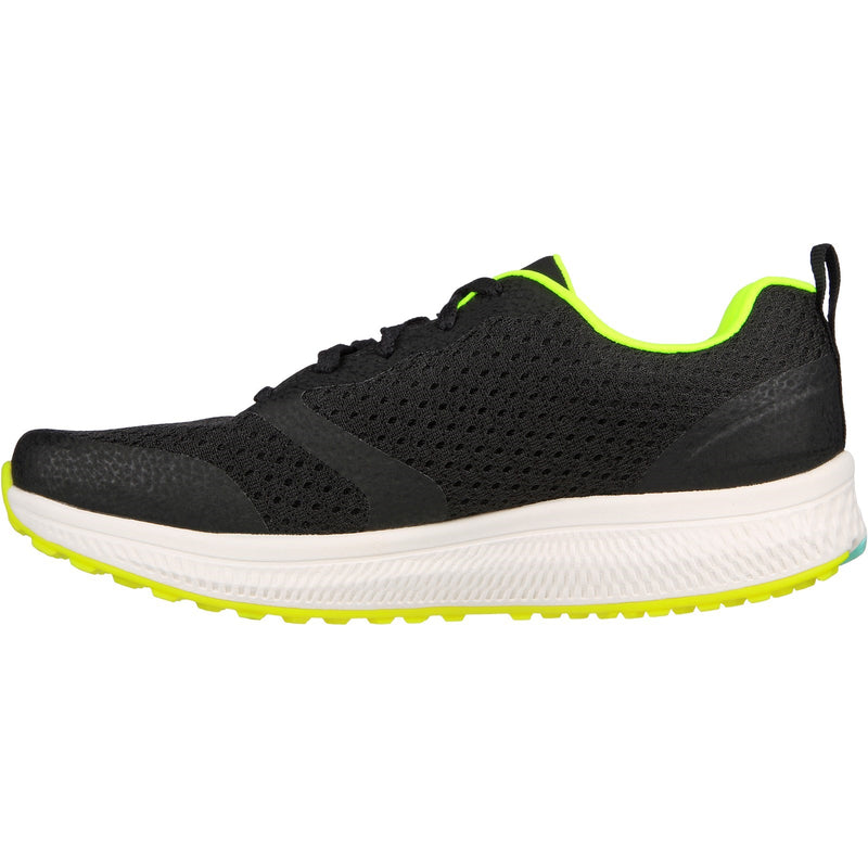 Skechers Womens GO RUN Consistent - Intensify-X 128277-BKLM Black/Lime Lace Up Shoes