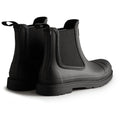 Hunter Mens Black Commando Chelsea Boots