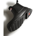 Hunter Mens Black Commando Chelsea Boots