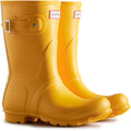 Hunter Womens Gloss Yellow Original Short Wellington Boots