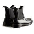 Hunter Womens Gloss Black WFS1018RGL-BLK Commando Gloss Chelsea Boots