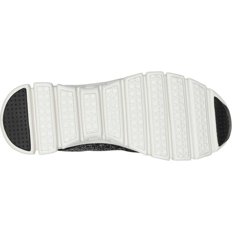 Skechers Womens Glide-Step Head Start 104325-BKW Black Lace Up Shoes