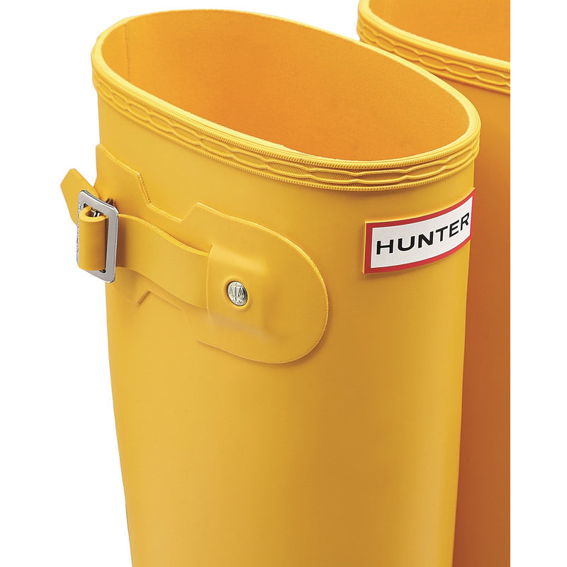 Hunter Womens Matt Yellow Original Tall Wellington Boots