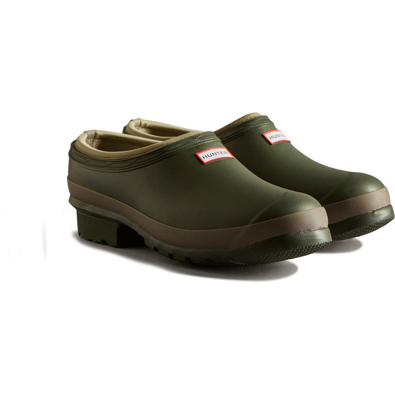 Hunter Mens Green Gardener Clogs