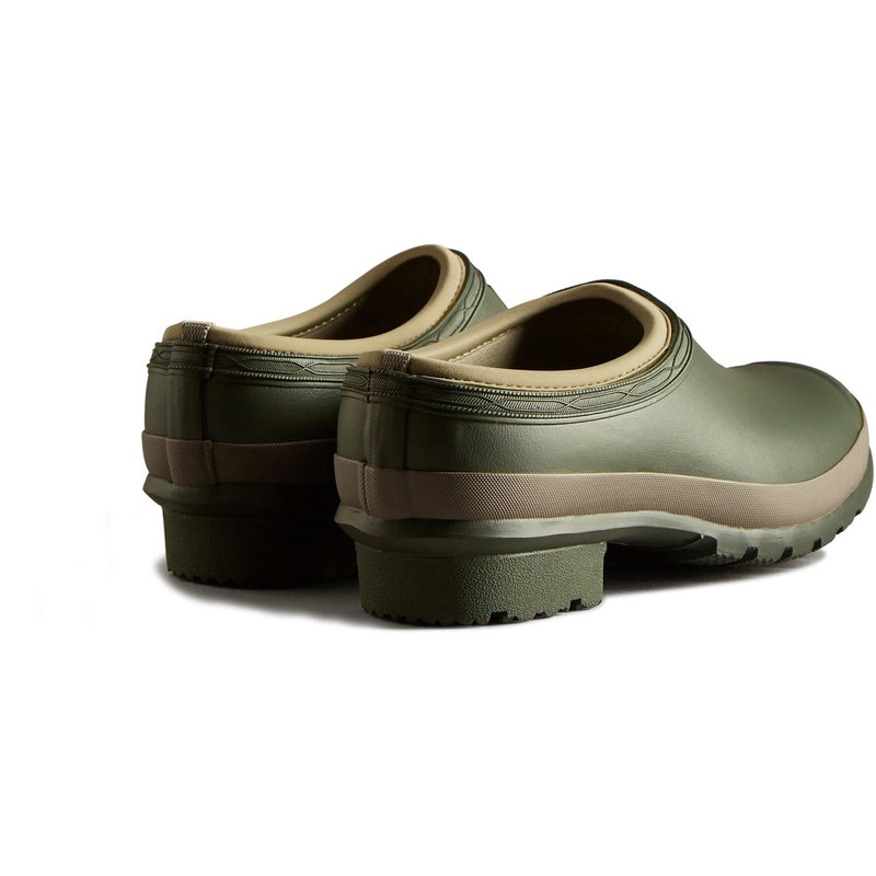 Hunter Mens Green Gardener Clogs