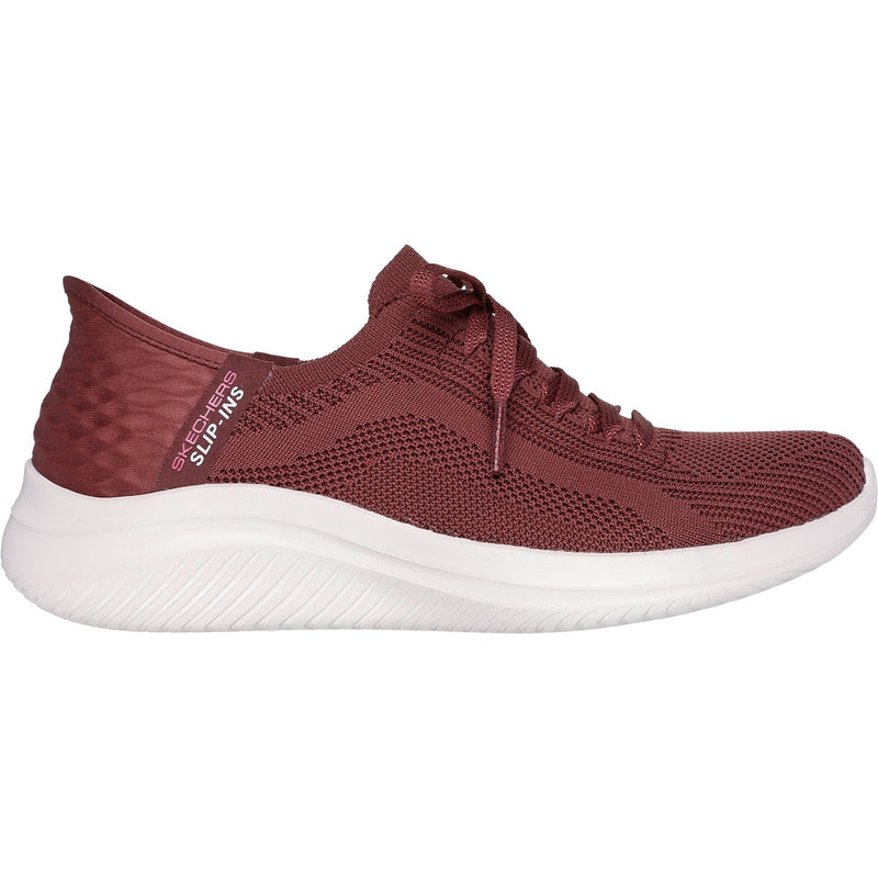 Skechers Womens Ultra Flex 3.0 Brilliant Path 149710-BURG Burgundy Slip On Shoes