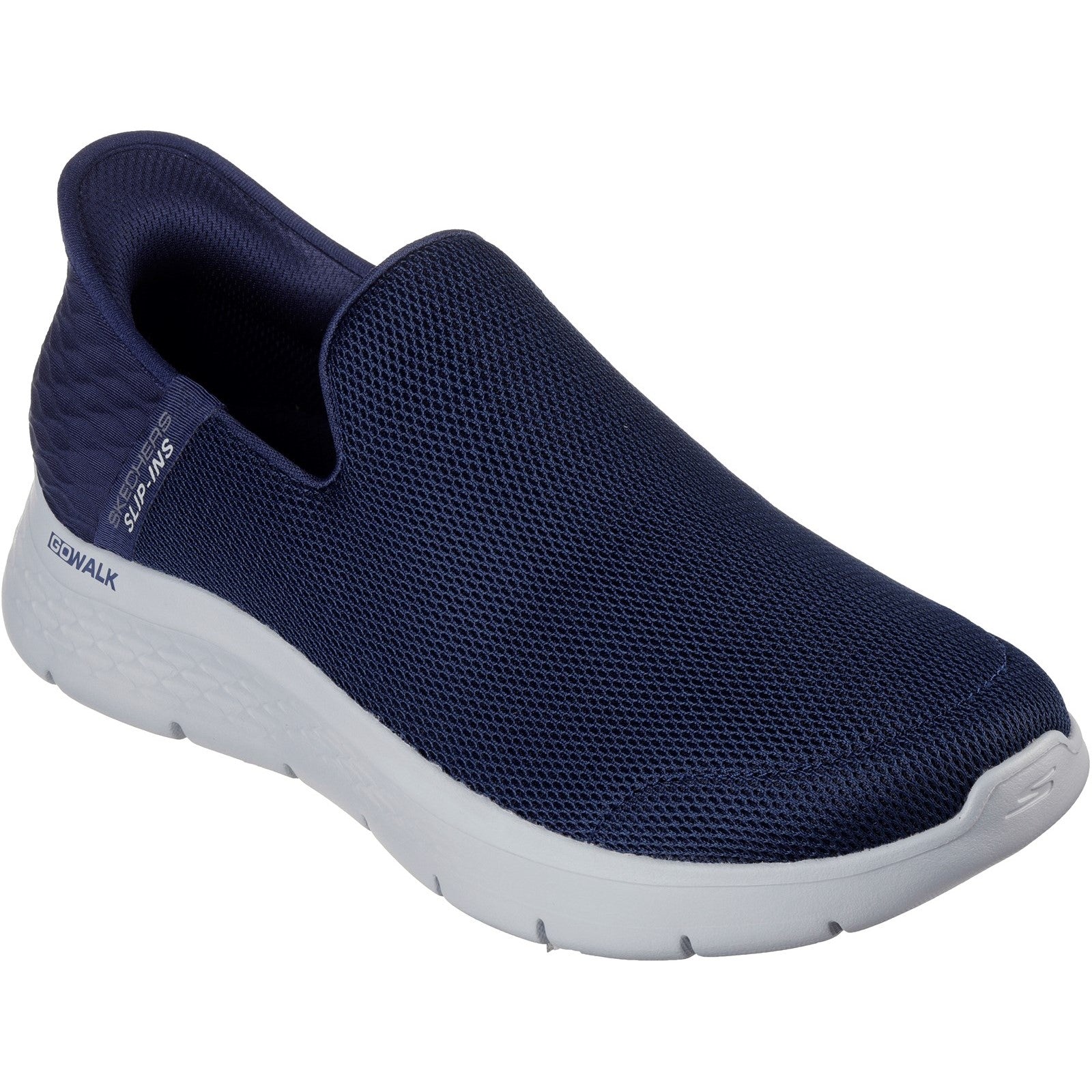 Skechers Mens Go Walk Flex No Hands 216491-NVY Navy Slip On Shoes
