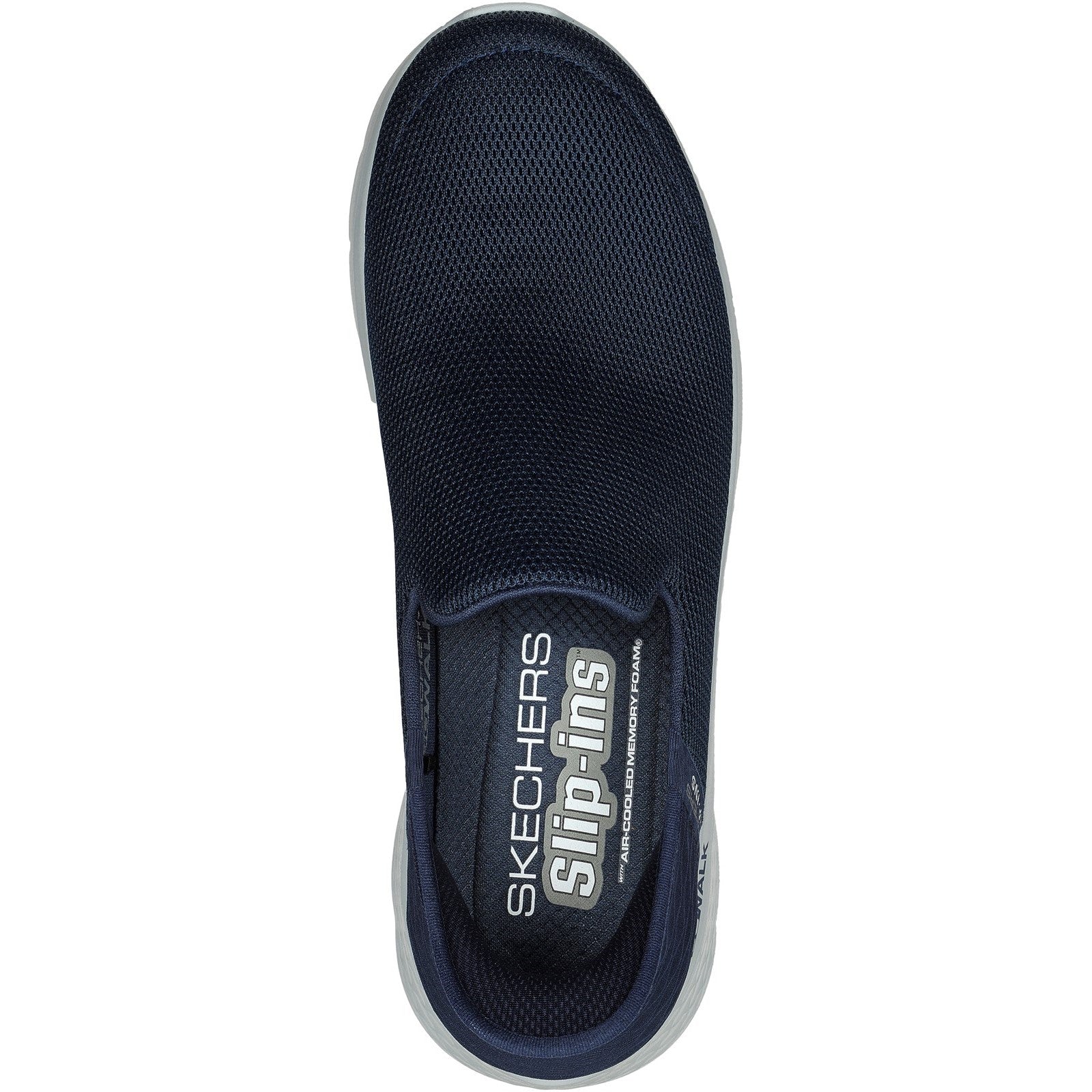 Skechers Mens Go Walk Flex No Hands 216491-NVY Navy Slip On Shoes