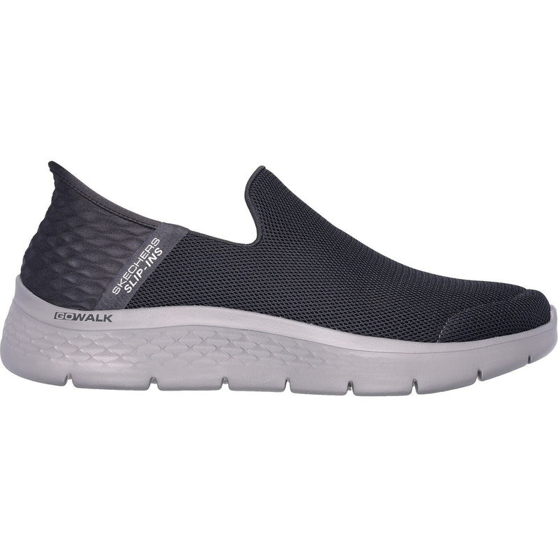 Skechers Mens Go Walk Flex No Hands 216491-DKGY Dark Grey Slip On Shoes