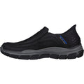 Skechers Mens Respected Elgin 204810-BLK Black Slip On Shoes