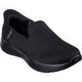 Skechers Womens Go Walk Flex Relish 124963W-BBK Black Slip On Shoes