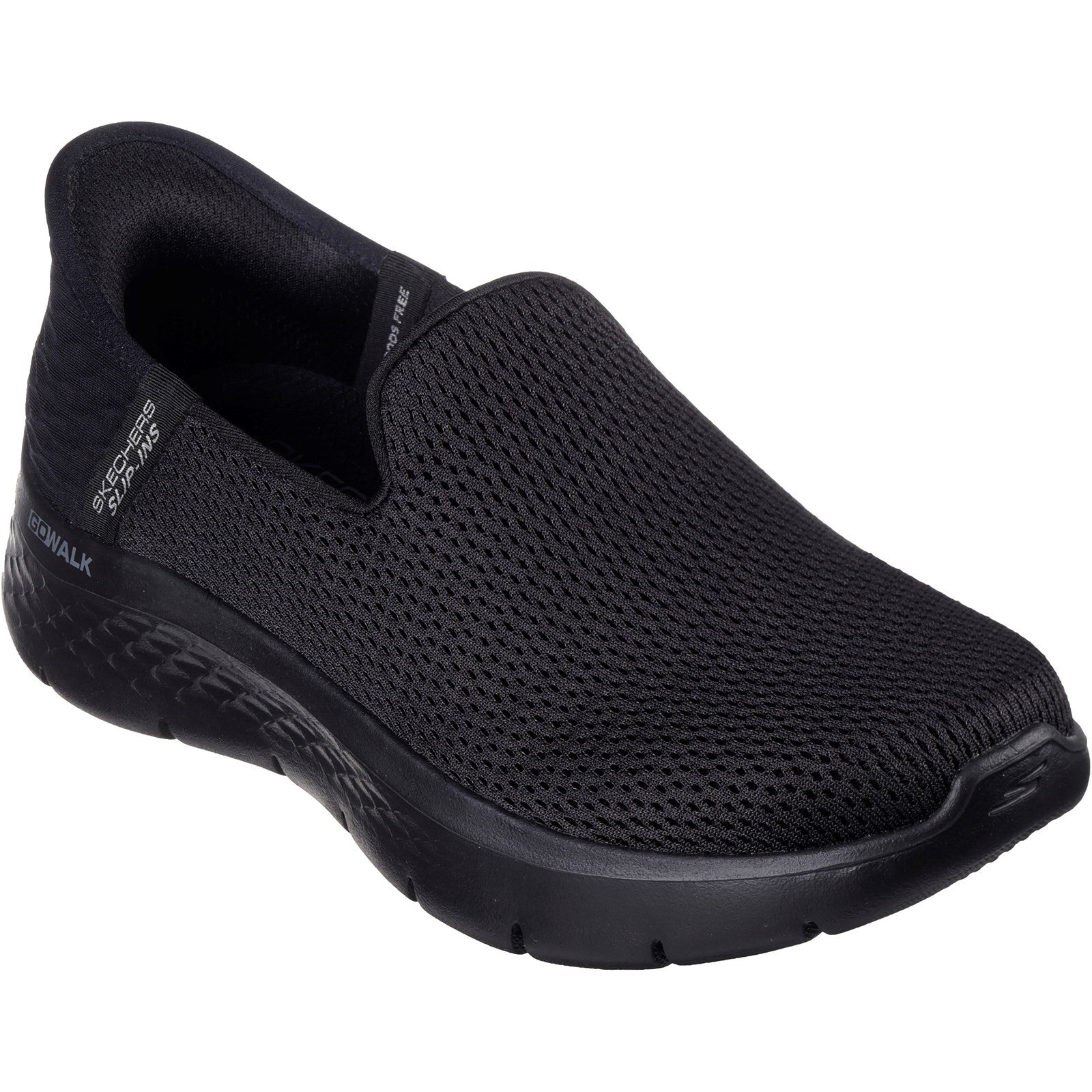 Skechers Womens Go Walk Flex Relish 124963W-BBK Black Slip On Shoes