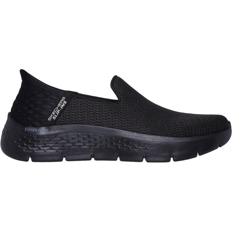 Skechers Womens Go Walk Flex Relish 124963W-BBK Black Slip On Shoes