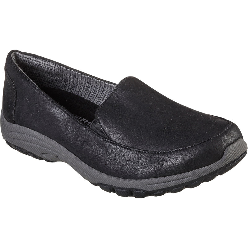 Skechers Womens Reggae Fest 2.0 Textbook 158385-BLK Black Slip On Shoes