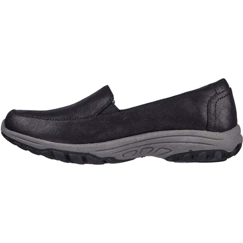 Skechers Womens Reggae Fest 2.0 Textbook 158385-BLK Black Slip On Shoes