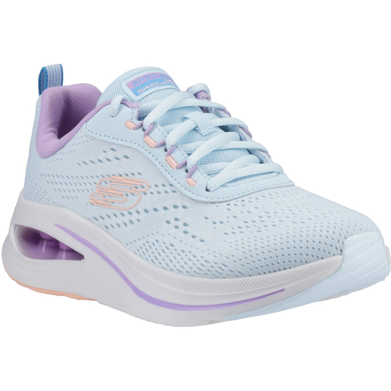 Skechers Womens Skech-Air Meta - Aired Out 150131-LBMT Light Blue/Multi Lace Up Shoes