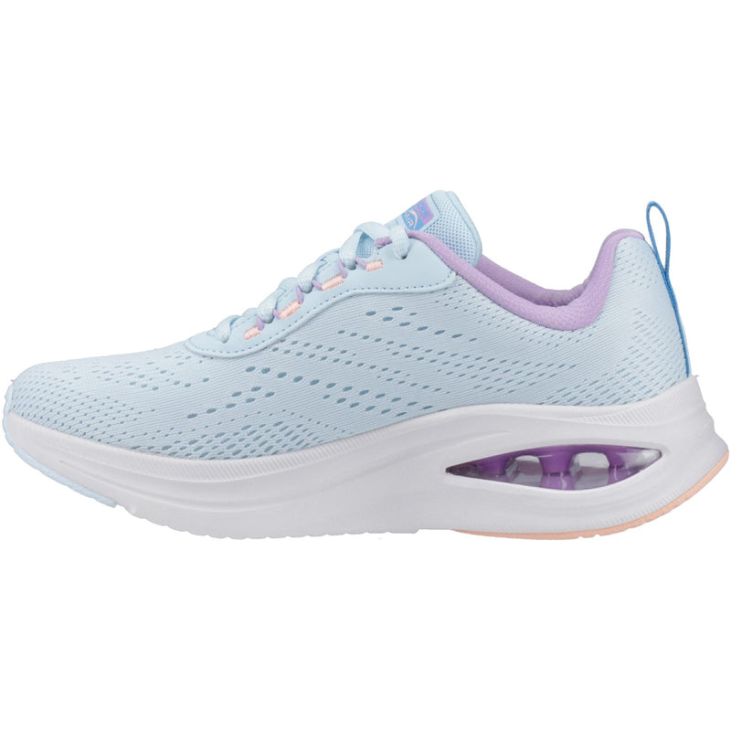 Skechers Womens Skech-Air Meta - Aired Out 150131-LBMT Light Blue/Multi Lace Up Shoes