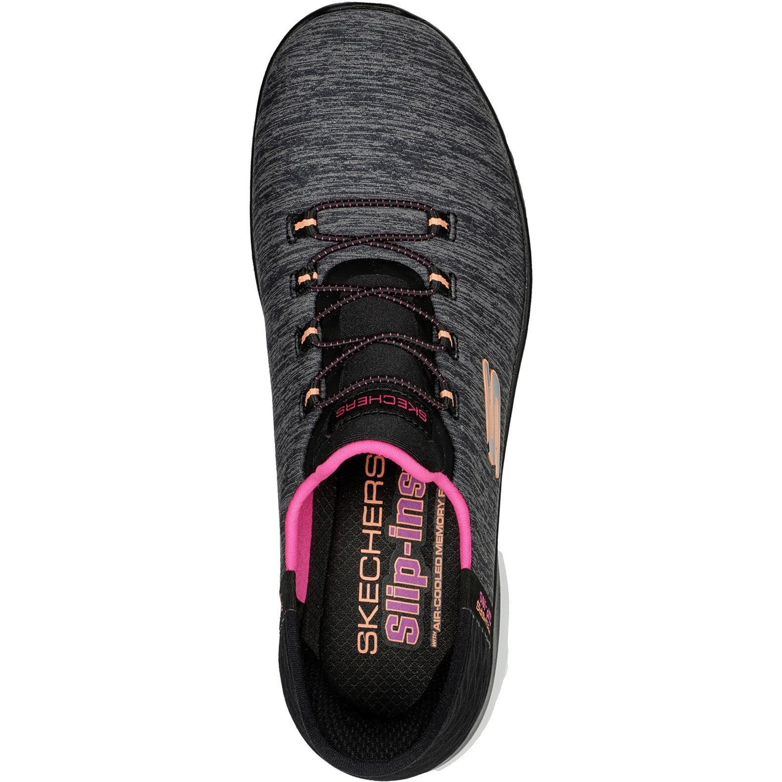 Skechers Womens Summits Dazzling Haze 149937-BKMT Black/Multi Slip On Shoes