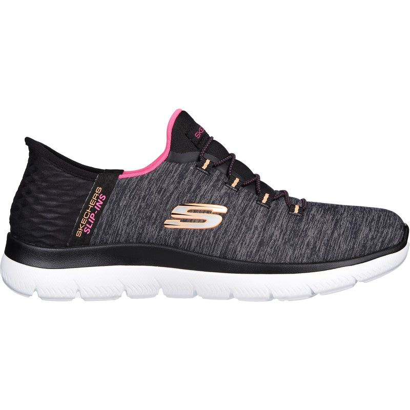 Skechers Womens Summits Dazzling Haze 149937-BKMT Black/Multi Slip On Shoes