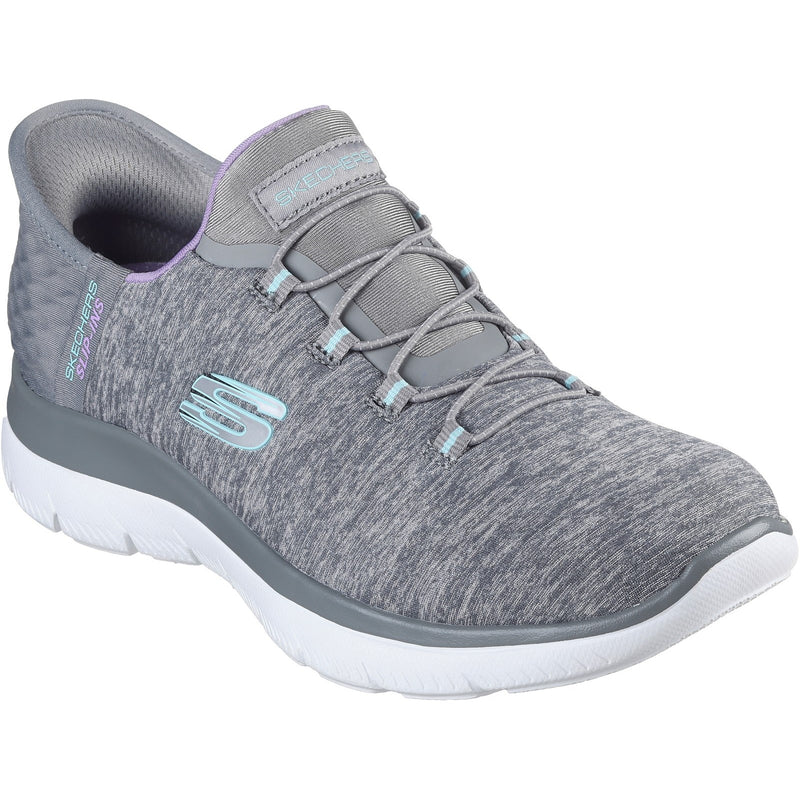 Skechers Womens Summits Dazzling Haze 149937-GYMT Grey/Multi Slip On Shoes