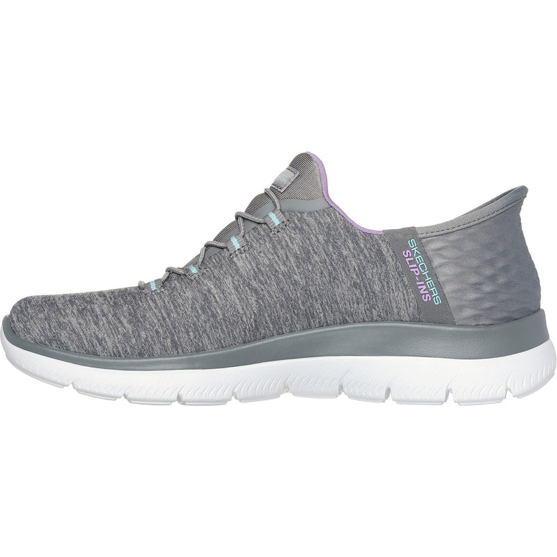 Skechers Womens Summits Dazzling Haze 149937-GYMT Grey/Multi Slip On Shoes