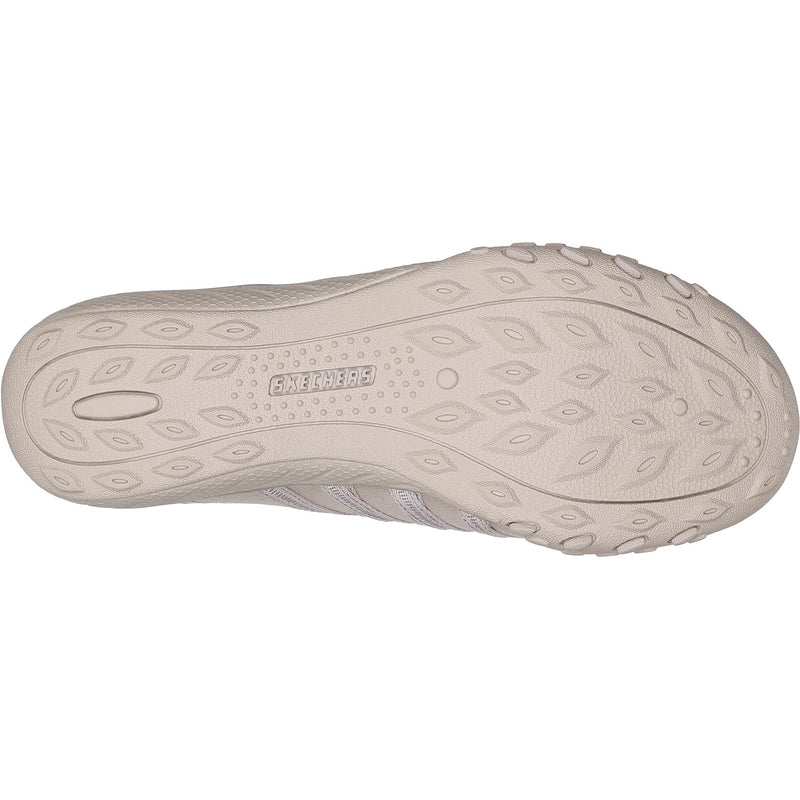 Skechers Womens Breathe-Easy - Roll-With-Me 100593-TPE Taupe Slip On Shoes