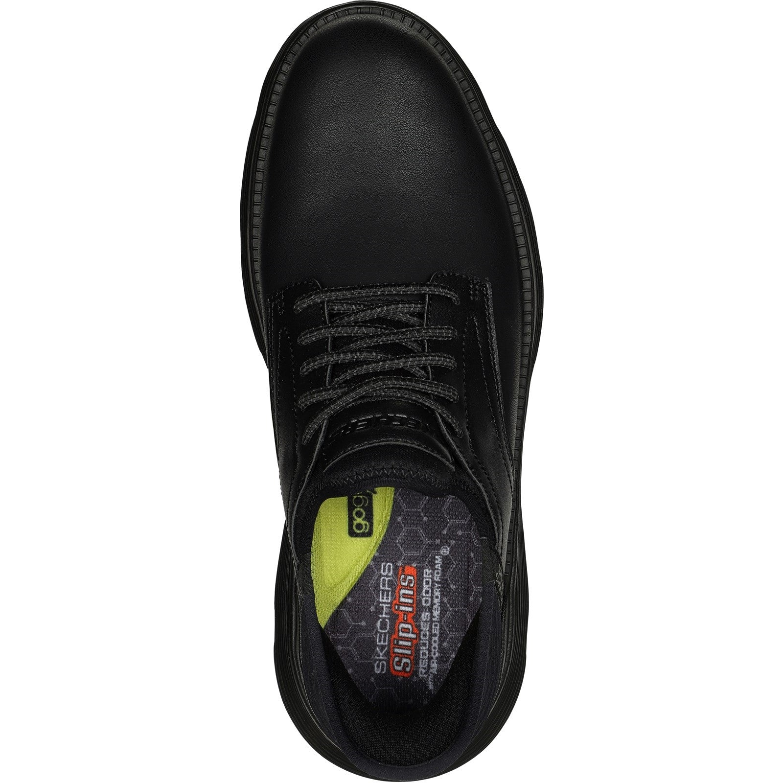 Skechers Mens Garza Gervin 205046-BBK Black Lace Up Shoes