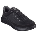 Skechers Mens Proven - Aldeno 204875-BBK Black Lace Up Shoes