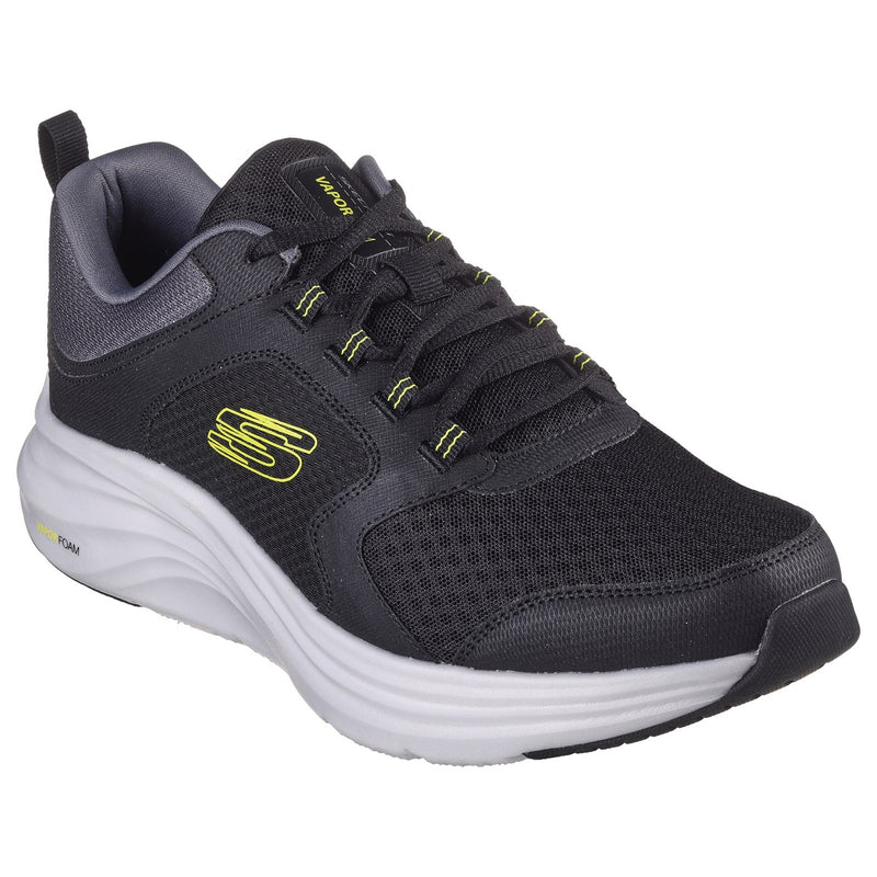 Skechers Mens Vapor Foam 232628-BKLM Black/Lime Lace Up Shoes