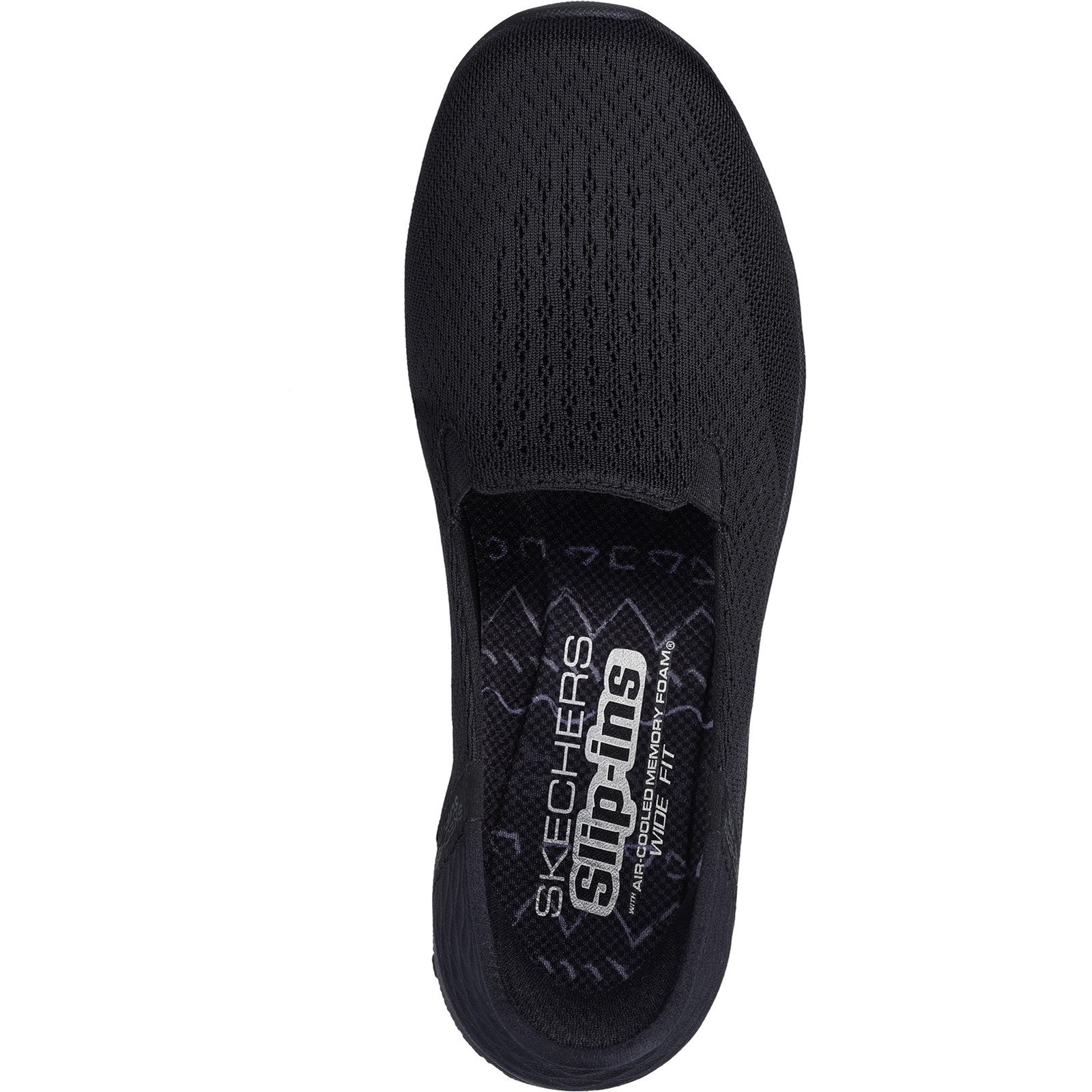 Skechers Womens Reggae Fest 2.0 - Guiding 158698-BBK Black Slip On Shoes