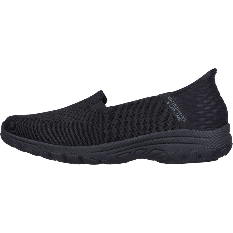 Skechers Womens Reggae Fest 2.0 - Guiding 158698-BBK Black Slip On Shoes