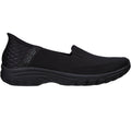 Skechers Womens Reggae Fest 2.0 - Guiding 158698-BBK Black Slip On Shoes