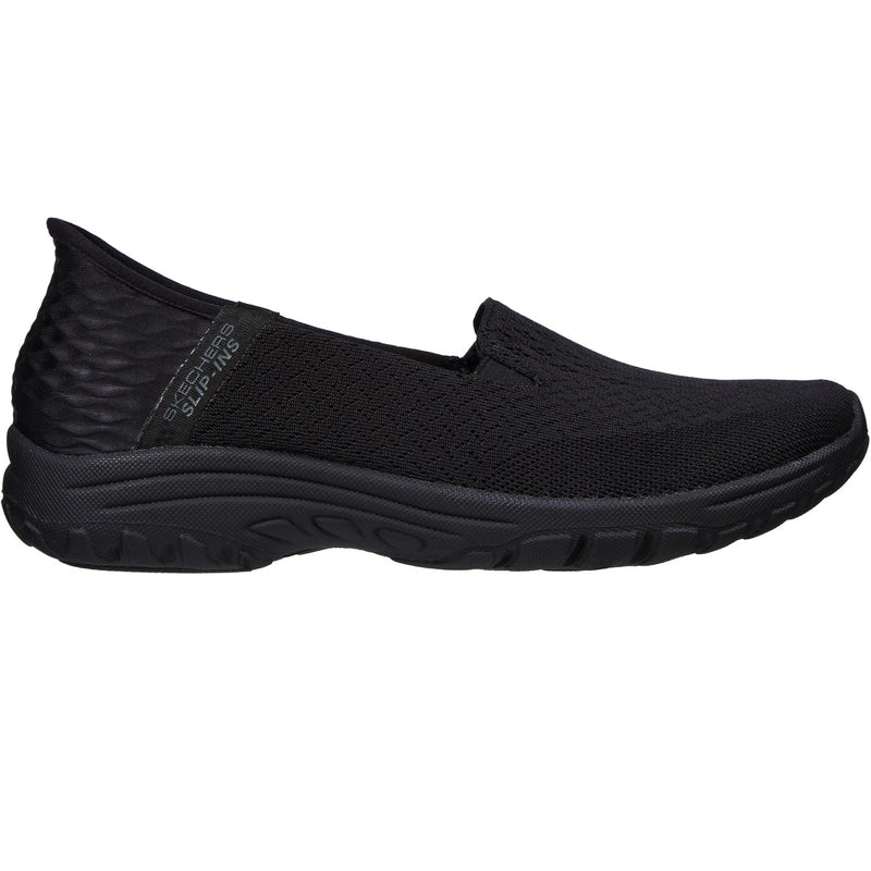 Skechers Womens Reggae Fest 2.0 - Guiding 158698-BBK Black Slip On Shoes