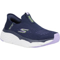 Skechers Womens Max Cushioning - Smooth 128571-NVLV Navy/Lavender Slip On Shoes