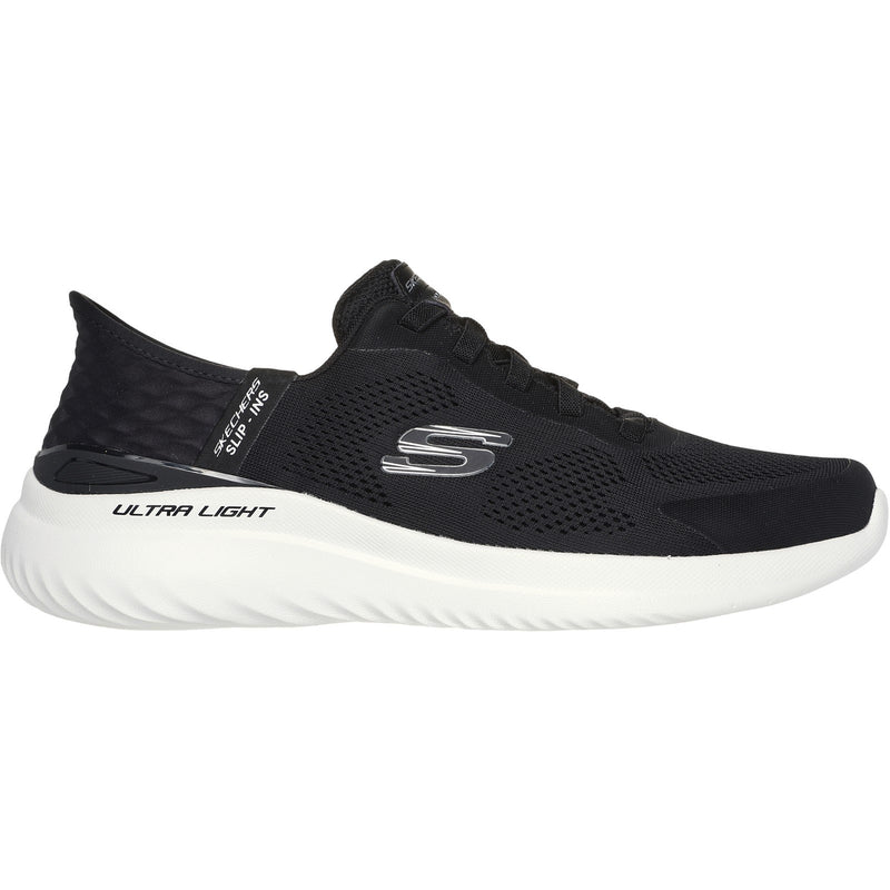Skechers Mens Bounder 2.0 Emerged 232459-BKW Black/White Slip On Shoes