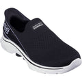 Skechers Womens GO WALK 7 - Mia 125231-BKW Black/White Slip On Shoes