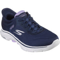 Skechers Womens GO WALK 7 - Valin 125233-NVLV Navy/Lavender Slip On Shoes