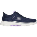 Skechers Womens GO WALK 7 - Valin 125233-NVLV Navy/Lavender Slip On Shoes
