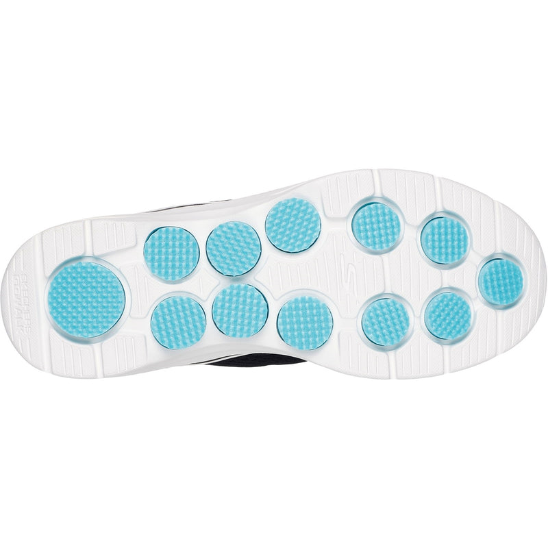 Skechers Womens GO WALK 7 - Cosmic Waves 125215-BKTQ Black/Turquoise Lace Up Shoes