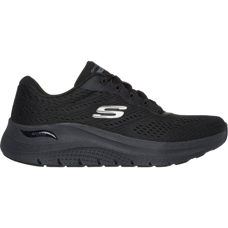 Skechers Womens Arch Fit 2.0 - Big League 150051-BBK Black Lace Up Shoes