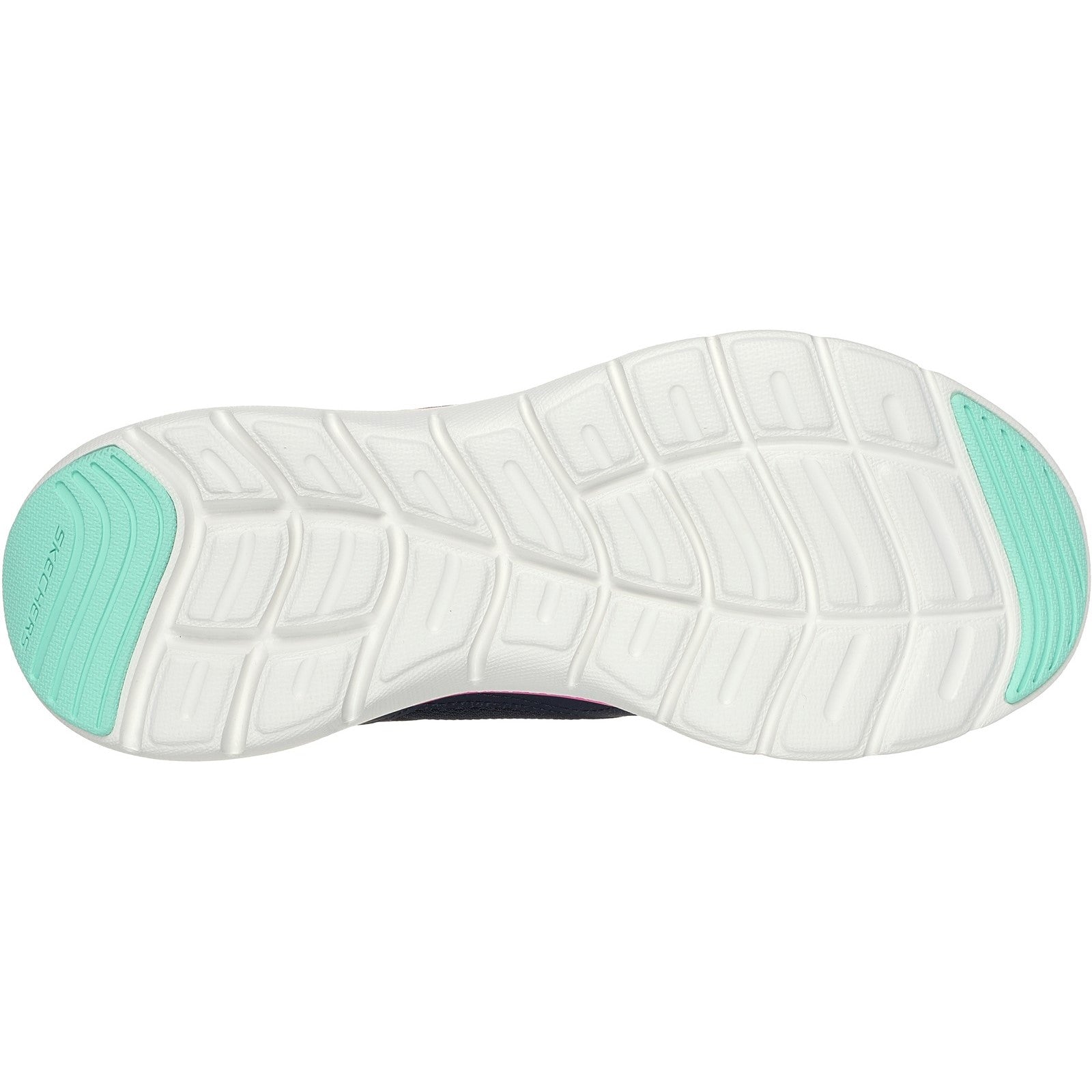 Skechers Womens Flex Appeal 5.0 Fresh Touch 150202-NVHP Navy/Hot Pink Lace Up Shoes