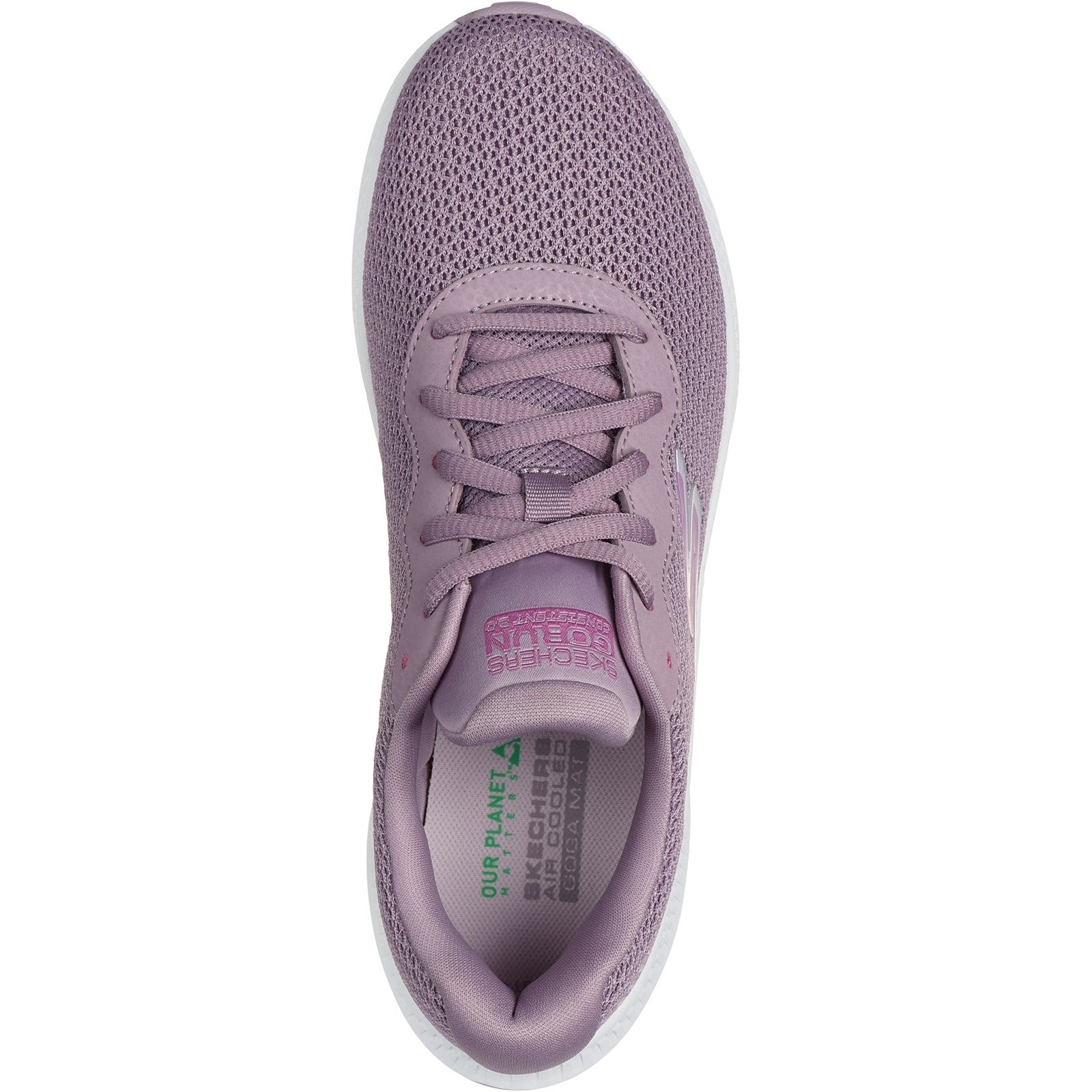 Skechers Womens Go Run Consistent 2.0 Engaged 128605-MVE Mauve Lace Up Shoes