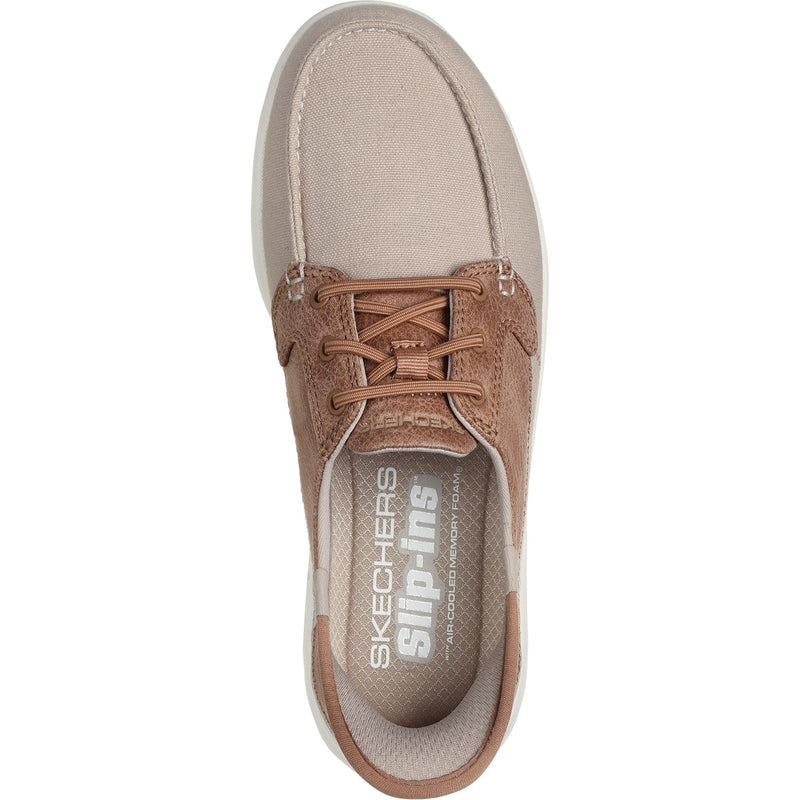 Skechers Womens On-the-GO Flex - Palmilla 136536-TPE Taupe Slip On Shoes