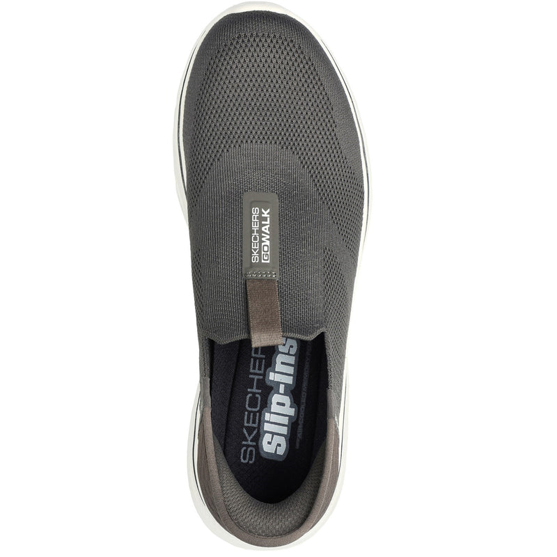 Skechers Mens Skechers Slip-ins: GO WALK 7 - Easy On 2 216641-BRN Brown Slip On Shoes