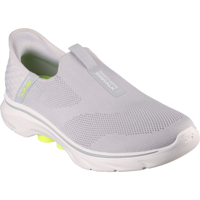 Skechers Mens Skechers Slip-ins: GO WALK 7 - Easy On 2 216641-GYYL Grey/Yellow Slip On Shoes