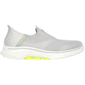 Skechers Mens Skechers Slip-ins: GO WALK 7 - Easy On 2 216641-GYYL Grey/Yellow Slip On Shoes
