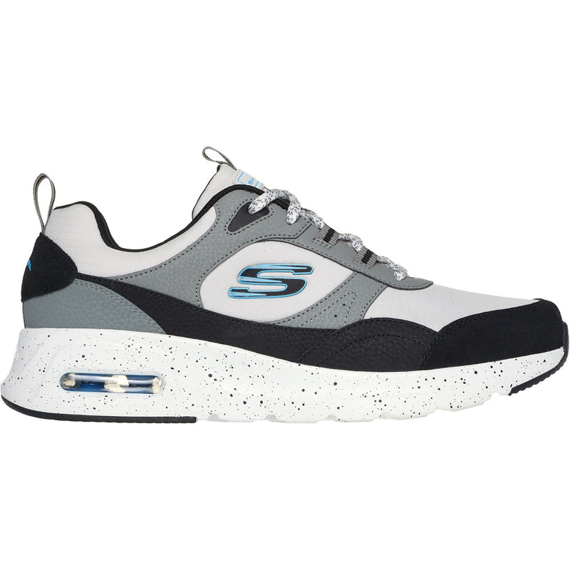 Skechers Mens Skech-Air Court - Yatton 232648-GYMT Grey/Multi Lace Up Shoes