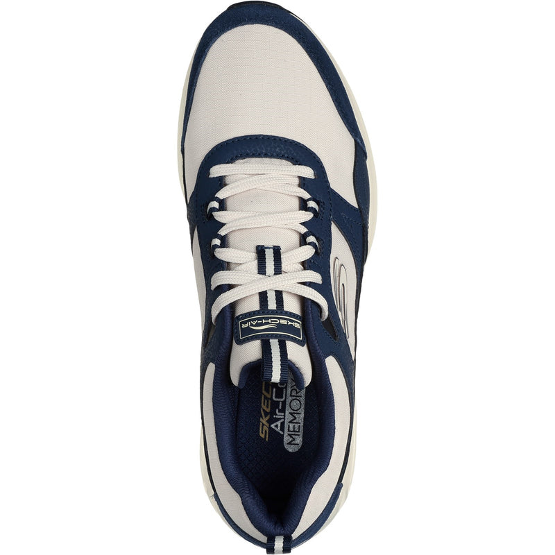 Skechers Mens Skech-Air Court - Yatton 232648-NVNT Navy/Natural Lace Up Shoes
