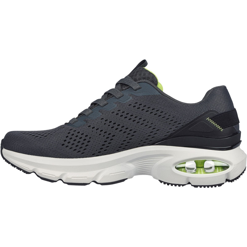 Skechers Mens Skech-Air Ventura 232655-CCLM Charcoal/Lime Lace Up Shoes