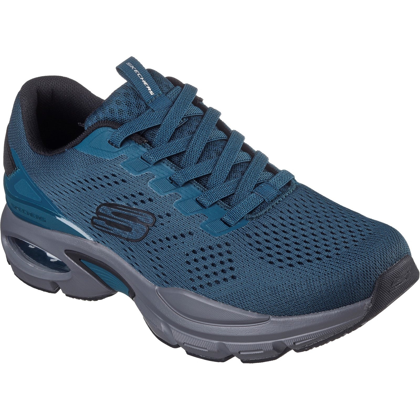 Skechers Mens Skech-Air Ventura 232655-TLBK Teal/Black Lace Up Shoes
